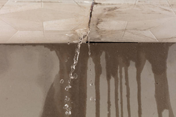 Professional Burst Pipe Cleanup technician working in Elkins, NH